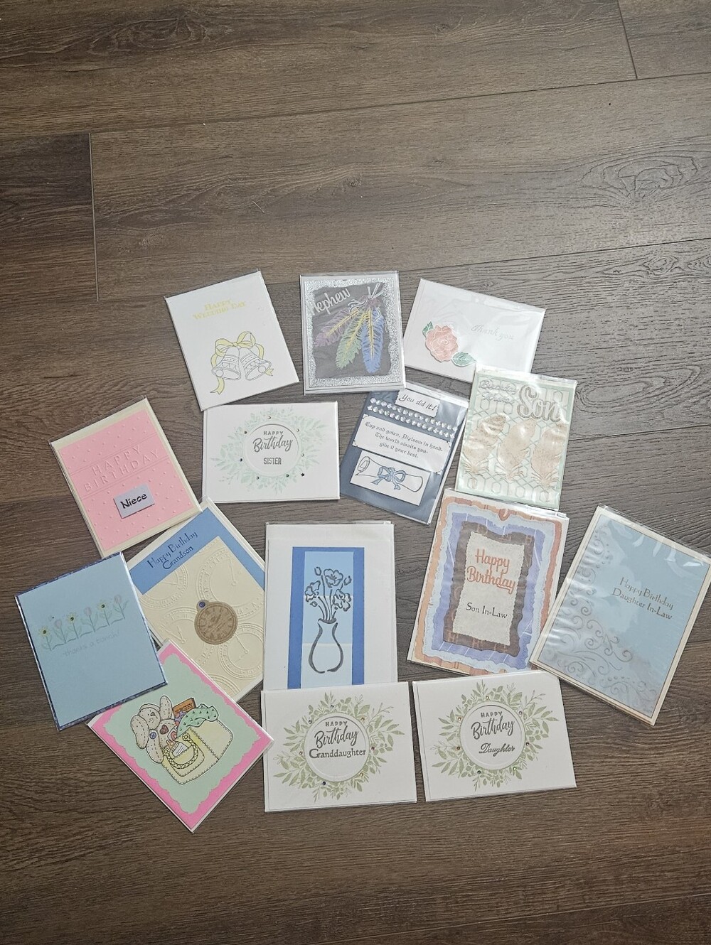 Assorted Greeting Card Lot (Set Of 15)